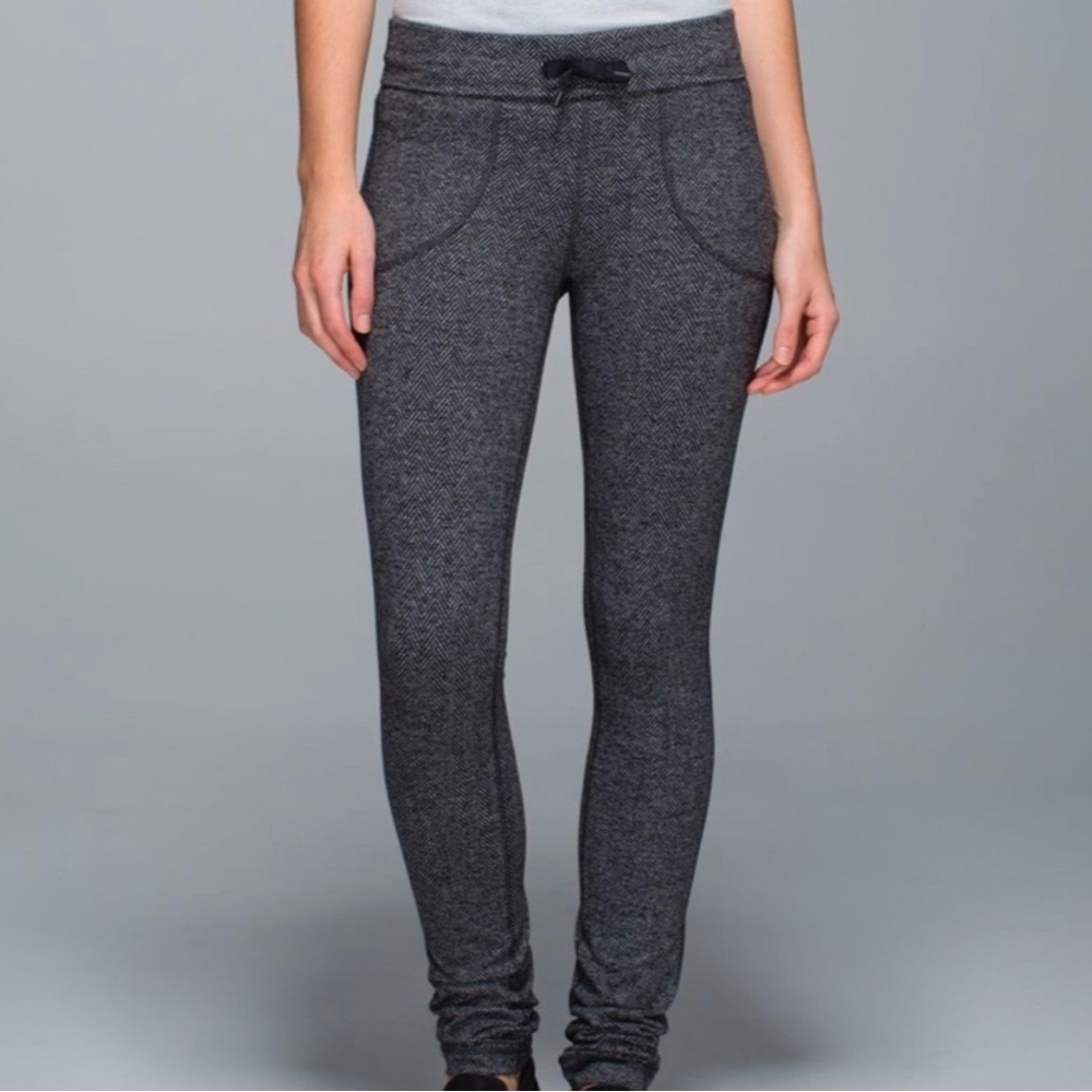 lululemon athletica Black Herringbone Joggers